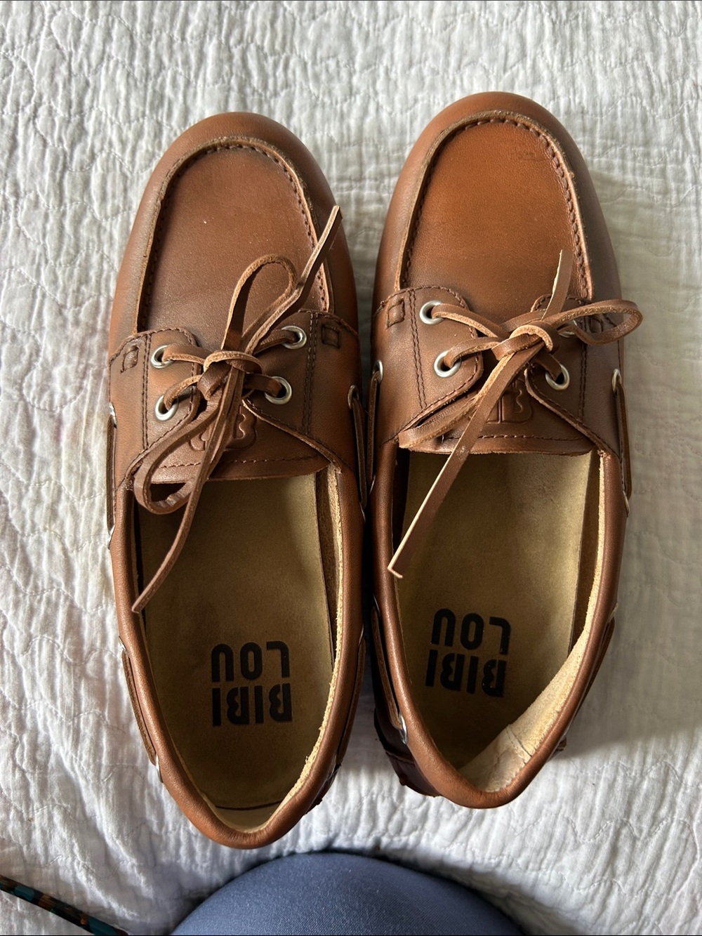 Bibi Lou Women’s Brown Leather Boat Shoes